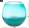 Accent Plus Home Decorative Fish Bowl Style Vase - Aqua Gradient 7.25 inches